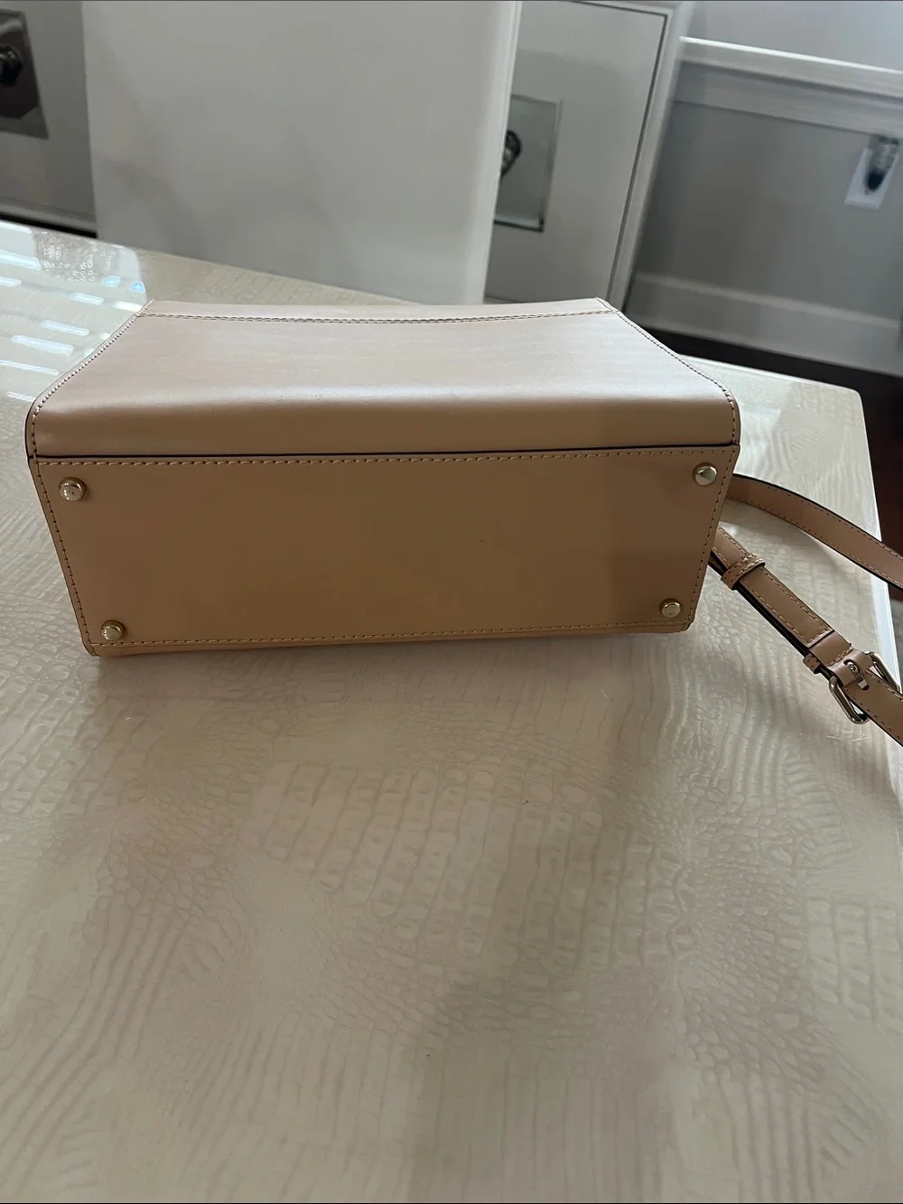 kate spade Blush Beige Structured Shoulder Bag. New with store tag!! Never worn